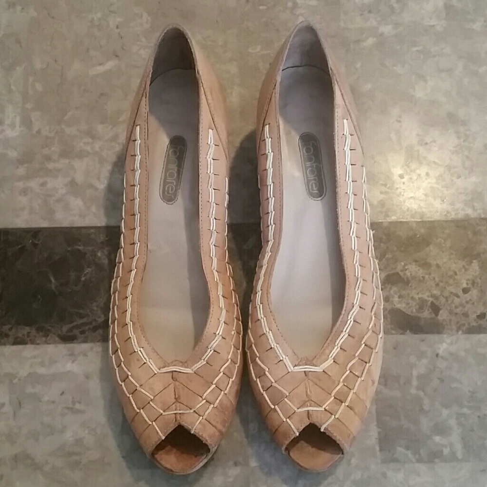 Vintage Leather Wedges Sz 7.5